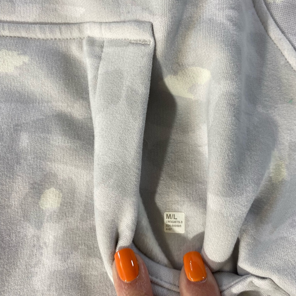 Lululemon spray leopard scuba Oversized half zip hoodie M/L - Picture 8 of 9